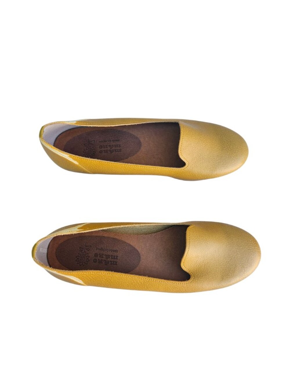 maRe maRe Japan Shoes Mustard Yellow Leather Slip-On Loafer Flat Sz 6.5N - Picture 8 of 12